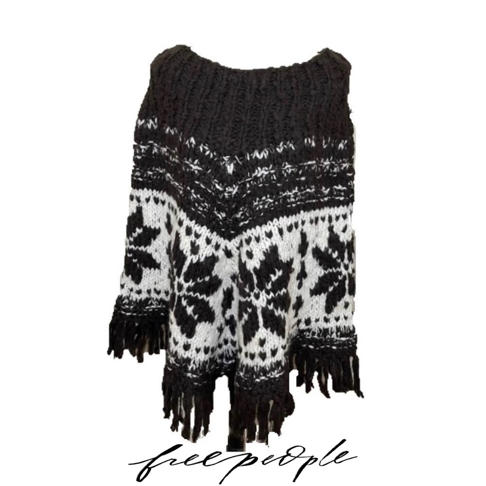 Free People - poncho, alpaca wool